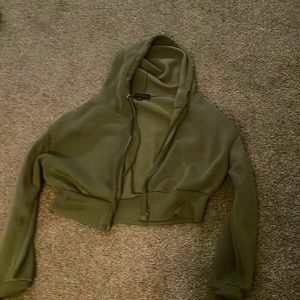 Zip up hoodie, Olive green, Faded Rose